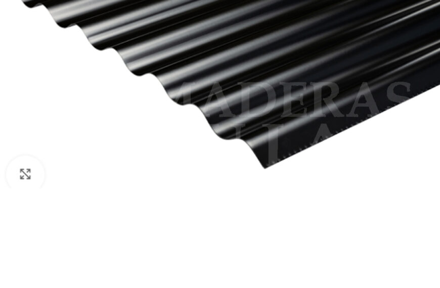 Chapa acanalada prepintada negro